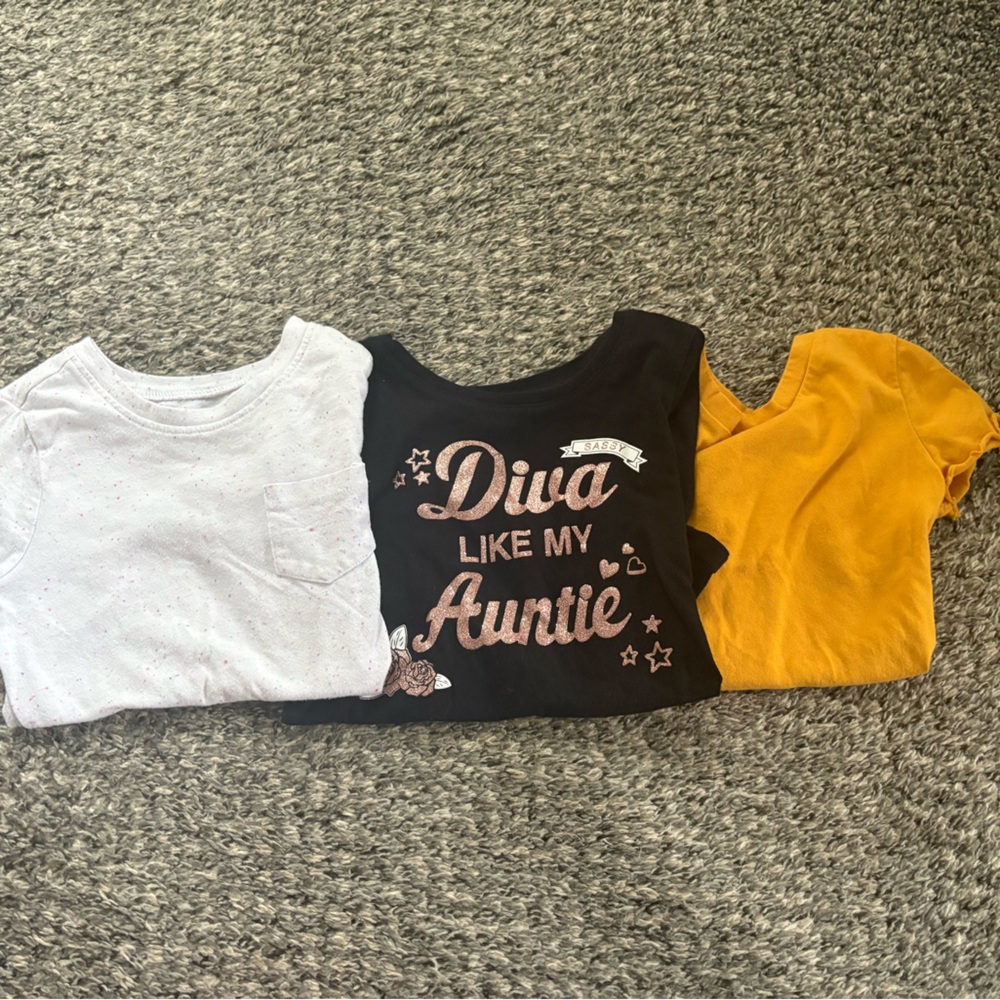 GUC play condition set of three 5T girls shirts